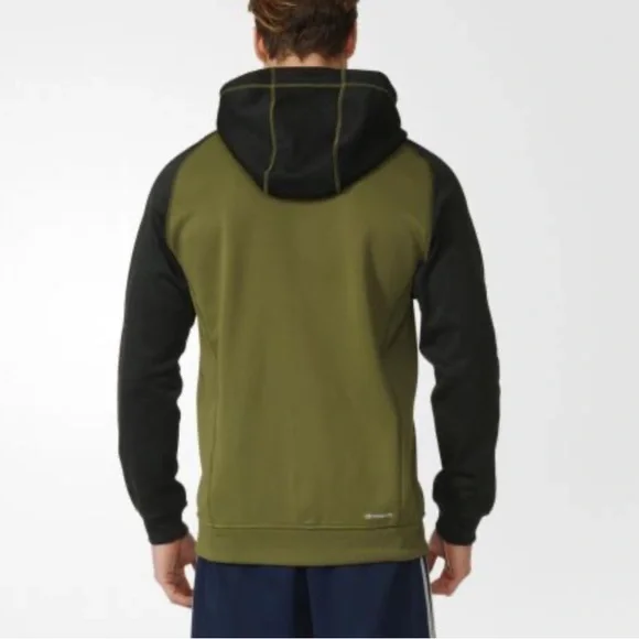 Adidas “Olive/Black” Jacket Terrex Tech Fleece Light Hooded Jacket - Picture 3 of 9